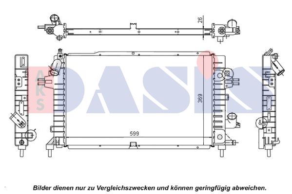 AKS DASIS Radiators, Motora dzesēšanas sistēma 150066N